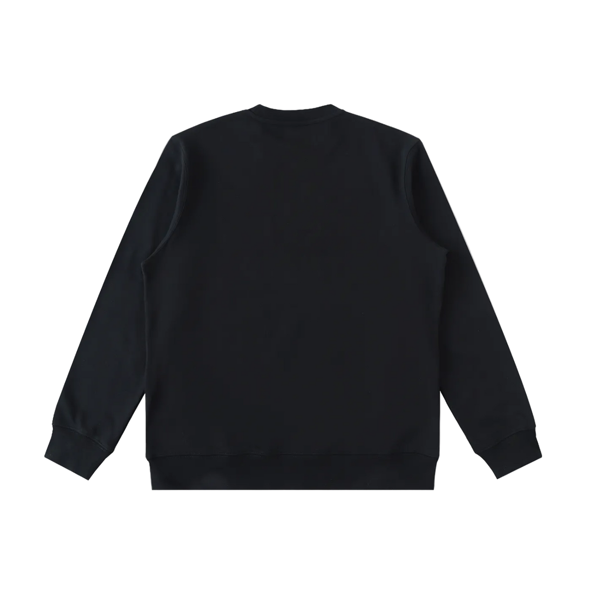 Circa 21': Black oversized heavyweight sweatshirt by Blackboard East, back view
