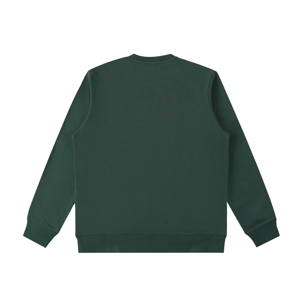 Circa 21': Dark Green oversized heavyweight sweatshirt by Blackboard East, back view