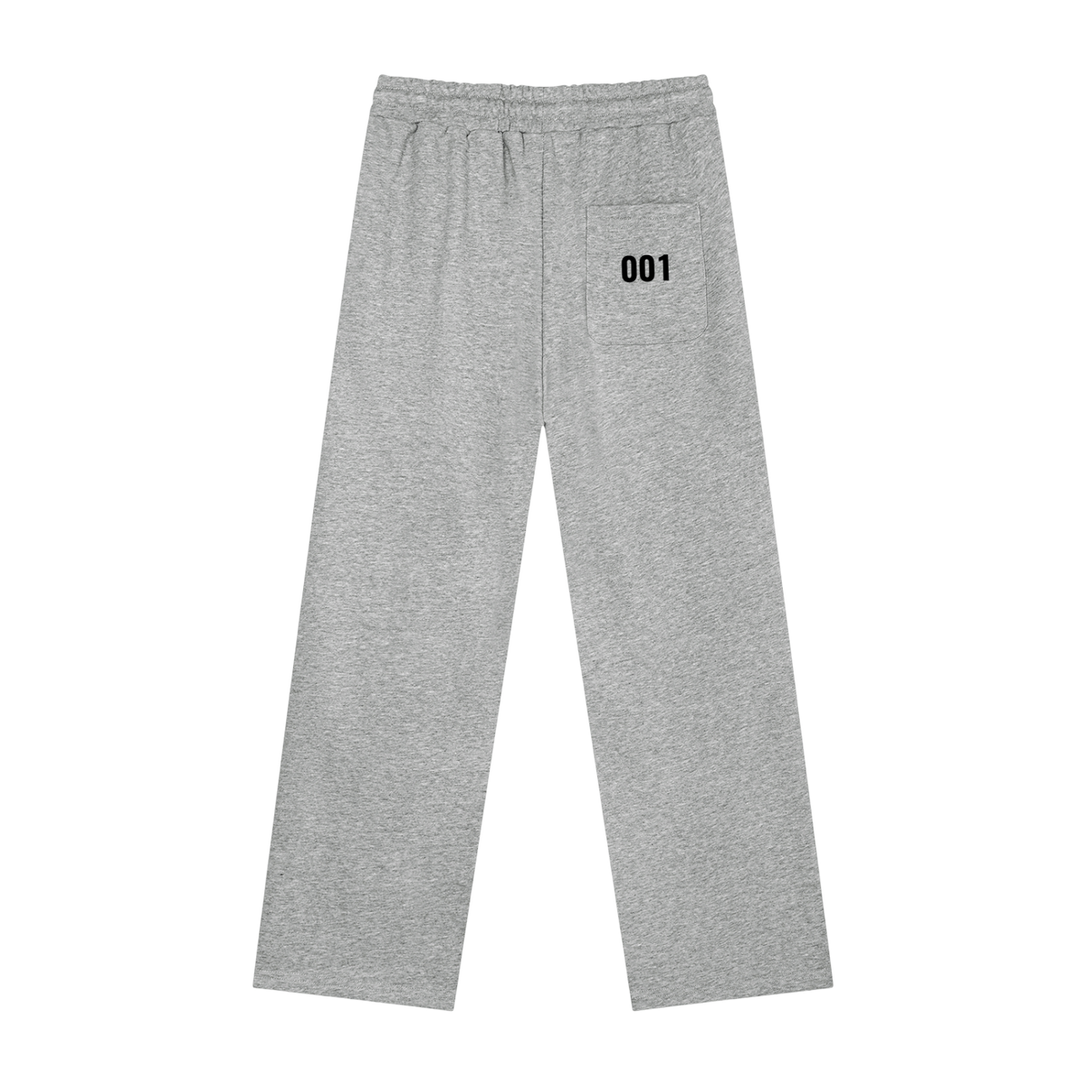 Flower Gray Known Few Heavyweight Streetwear Sweatpants | 001 Collection, Back View