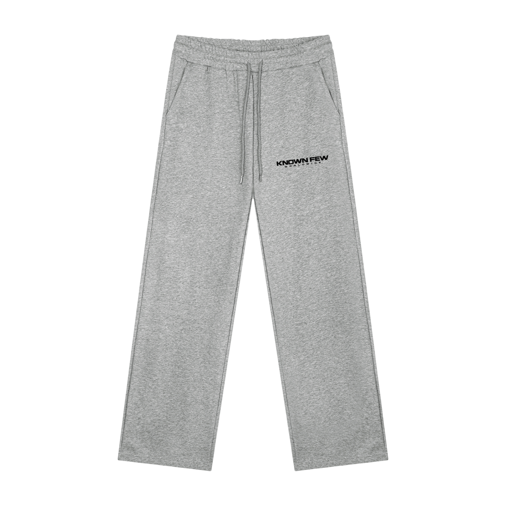 Flower Gray Known Few Heavyweight Streetwear Sweatpants | 001 Collection, Front View