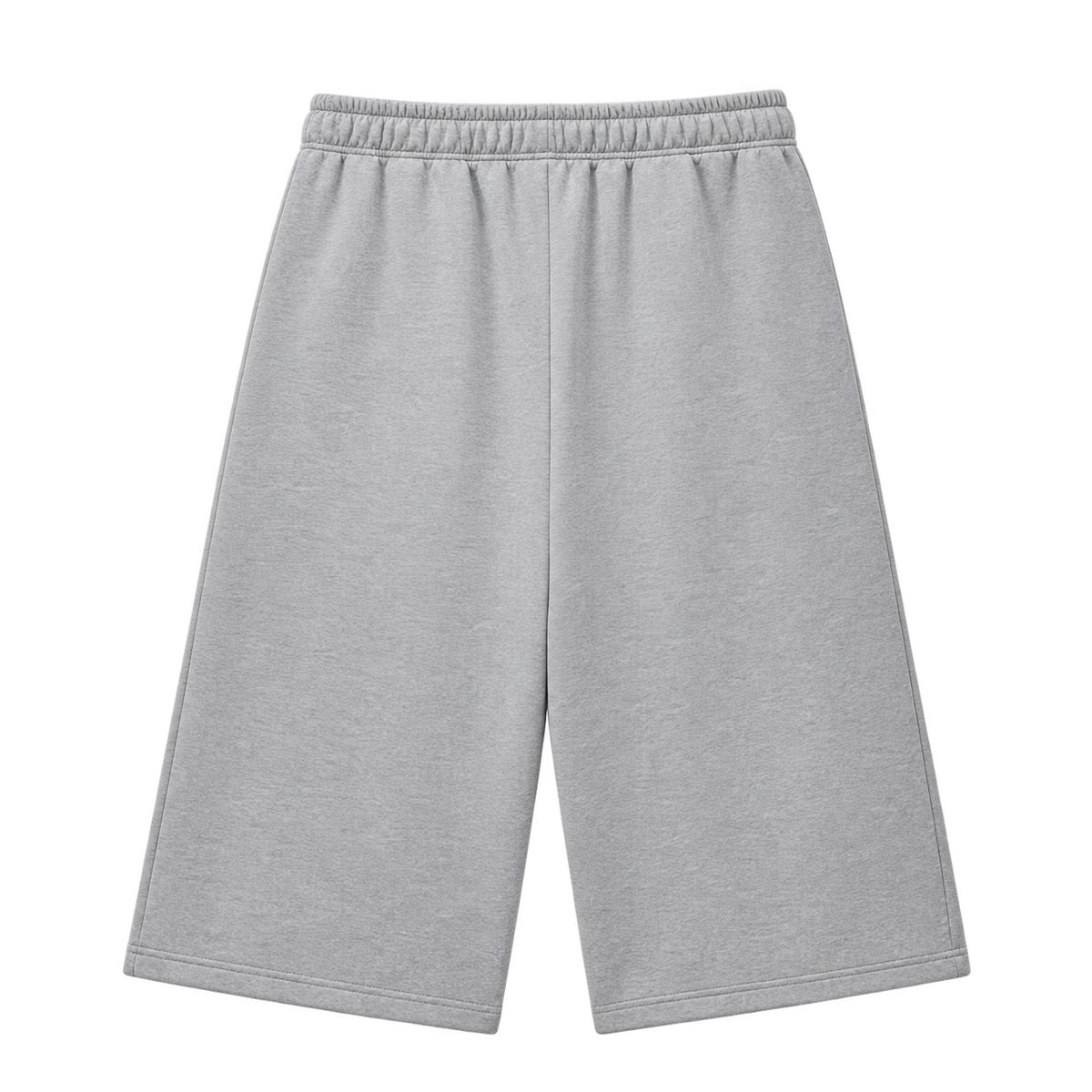 Flower Gray Known Few Three Quart Short Sweatpants | 001 Collection, Back View