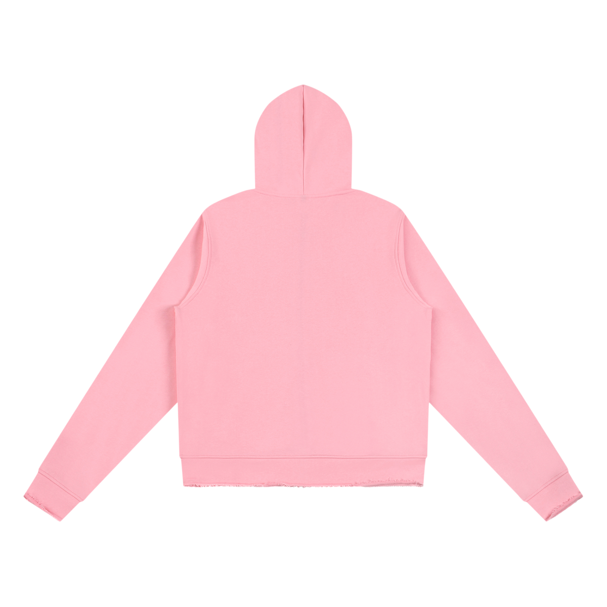 Pink Known Few Full Zip Edge Hoodie | 001 Collection, Back View